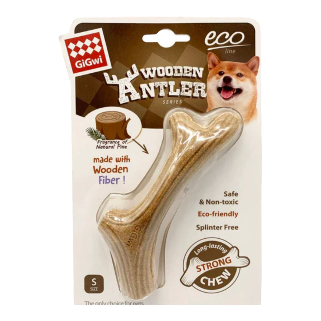GiGwi Eco Wooden Antler Dog Toy By GiGwi