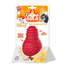 Load image into Gallery viewer, GiGwi Bulb Treat Dispenser Rubber Dog Toy

