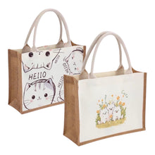 Load image into Gallery viewer, Jute tote bag 25x32cm

