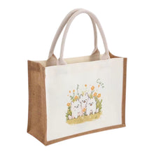 Load image into Gallery viewer, Jute tote bag 25x32cm
